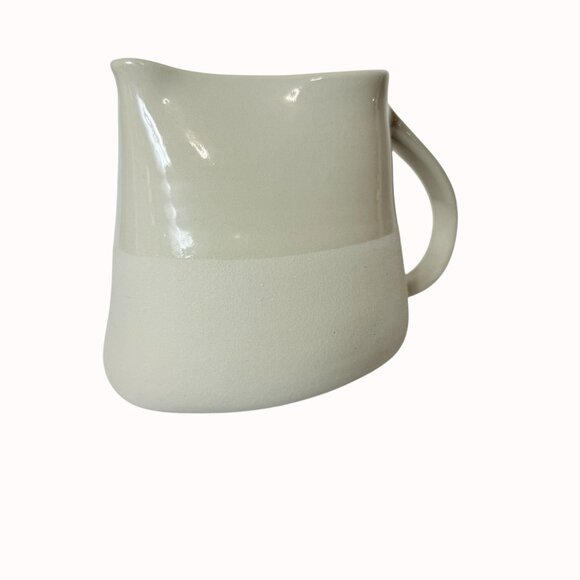 Jars France Modern Farmhouse Pitcher Two Tone Rustic Kitchen Minimalist Stonewar - Picture 14 of 15